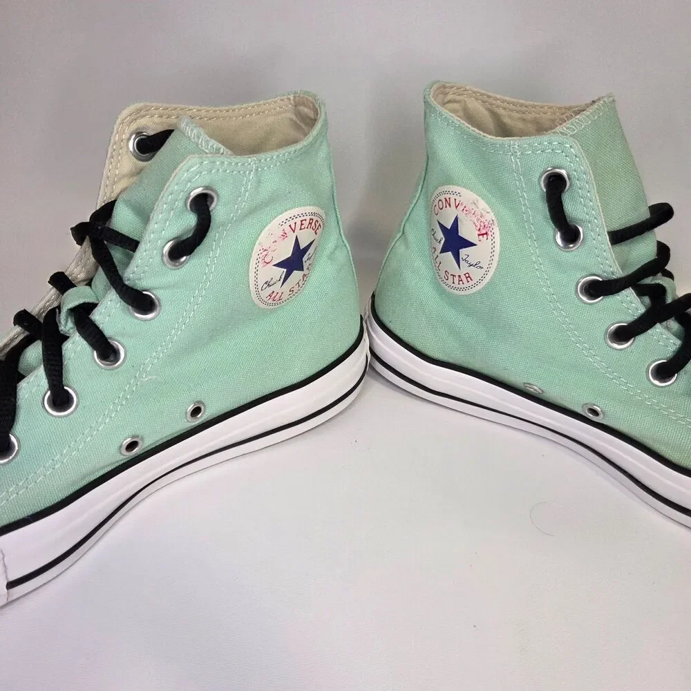 Converse Chuck Taylor All Star Hi Tops Sneaker Shoe Mint Green Womens 8 Mens 6